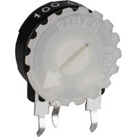 Piher 100 Ohm Trimmer Potentiometer 1/4W 5/8&quot; Vertical Mount