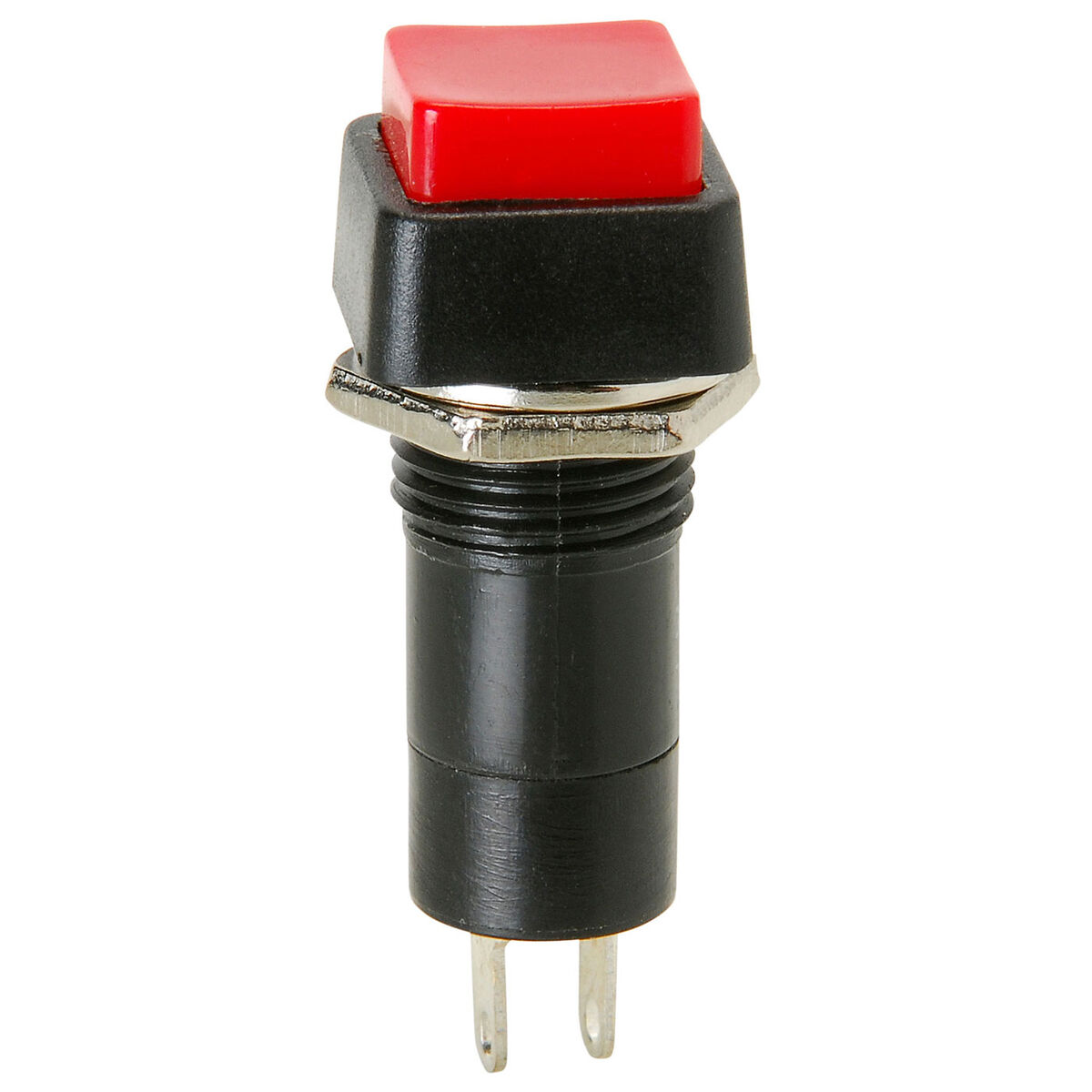 SPST N/O MOMENTARY ON BLK PLUNGER PUSH BUTTON SWITCH 3AMP@125VAC #66-2475-1PK 