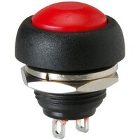 Momentary N.O. Raised Push Button Switch Red 3A 125V