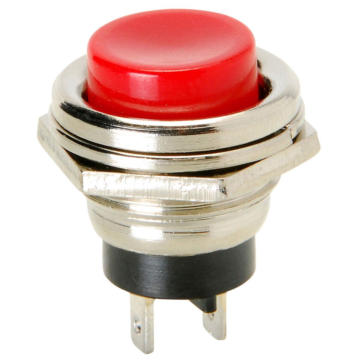 10 Pack Red Push Button Momentary switch Normally open contact  1-pole 3 A 125V 