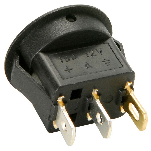 Lot De 5 Interrupteurs Bascule Ronds 12V à LED Bleue - Pour Bateau, Camping-car, Voiture - Neuf
