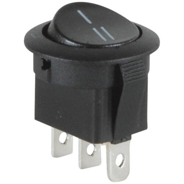 Stdp Rocker Switch SPDT Automotive Round Rocker Switch Black