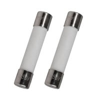 10A Ceramic Fast Acting Fuse 1/4&quot; x 1-1/4&quot; 2-Pack