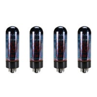 JJ EL34BL Sky Blue Glass Vacuum Tube Quartet Platinum Matched