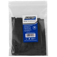 Audtek 30 Pack 10mm Black Heat Shrink