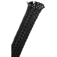 Audtek 30 ft. 1/4&quot; Black Expandable Braided Cable Sleeve