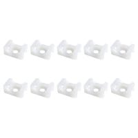 Cable Wire Tie Screw Mount 120 lb Tensile 10 Pcs. Made in USA