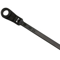 Cable Wire Zip Tie 5-1/2&quot; 30 lb Tensile Black with Mounting Head 100 Pcs. Made in USA