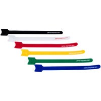 8&quot; Hook and Loop Cable Ties 6-Pack Assorted Colors