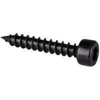 M5 x 30mm Cap Head Wood Screws Black 100 Pcs.