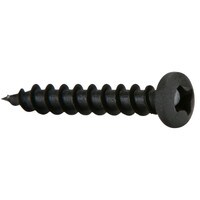 Parts Express #6 x 1&quot; Deep Thread Pan Head Screws Black 100 Pcs.