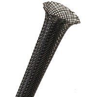 Techflex 3/8&quot; Expandable Sleeving 25 ft. Black