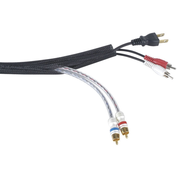 Techflex Clean Cut Kabelhülse – 1-1/2 Zoll, 7,6 M Schwarz, Scherenschnittfest & Abriebsicher