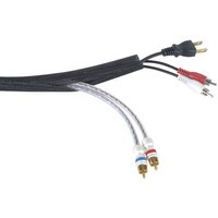Techflex 1/2&quot; F6 Split Sleeving 75 ft. Black