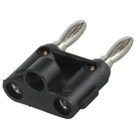 Parts Express Dual Banana Plug Black