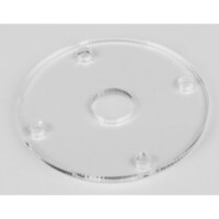 Clear Acrylic Mounting Plate for Metal Panel Mount DC Barrel Power Jacks