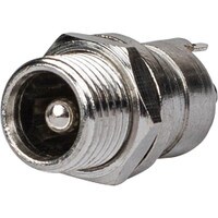 DC Coax Jack 2.5 x 5.5mm 4A Barrel Power Panel Mount