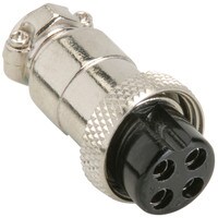 Parts Express CB Mic Plug 4 Pin Female Connector