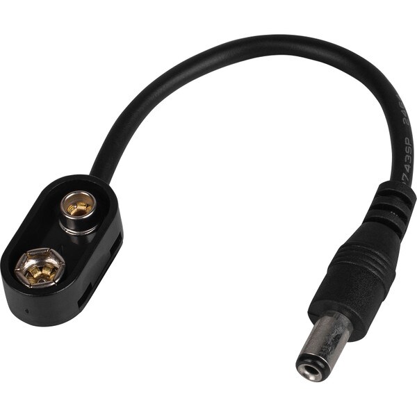 9V Battery Clip to DC Plug Connector 2.1 x 5.5mm Tip Positive 4 