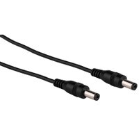 2.1 x 5.5mm DC Male to Male Extension Cable 22 AWG 1 ft.