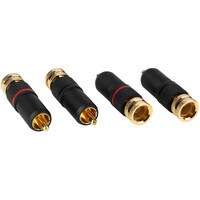 Parts Express Locking RCA Connector Solder Type 2 Pair