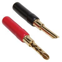 Parts Express Gold Plated Screw Type Banana Plugs 14-8 AWG 16 Pcs.