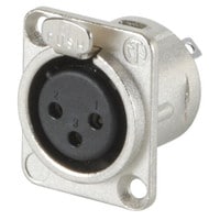 Neutrik NC3FD-L-1 &quot;D&quot; Series Panel Mount XLR Connector Female Nickel