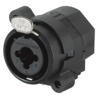 Neutrik NCJ6FI-S Combo Connector XLR 1/4&quot; Stereo Jack Nonswitching