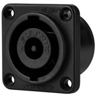 Neutrik NL8MDXX-V-BAG speakON 8 Pole Chassis Connector Vertical PCB Mount Black