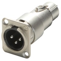Neutrik NA3MDF XLR &quot;D&quot; Series 3-Pin Male to Female Adapter