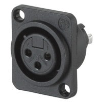 Neutrik NC3FPP Chassis Mount Female XLR Connector Plastic &quot;D&quot;