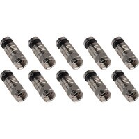 F RG-6 Compression Connectors 10-Pack