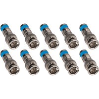 BNC RG-6 Quad Compression Connectors 10-Pack