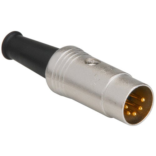kenable REAN 5 Pin Din Male Soldering End Terminal with Strain Relief