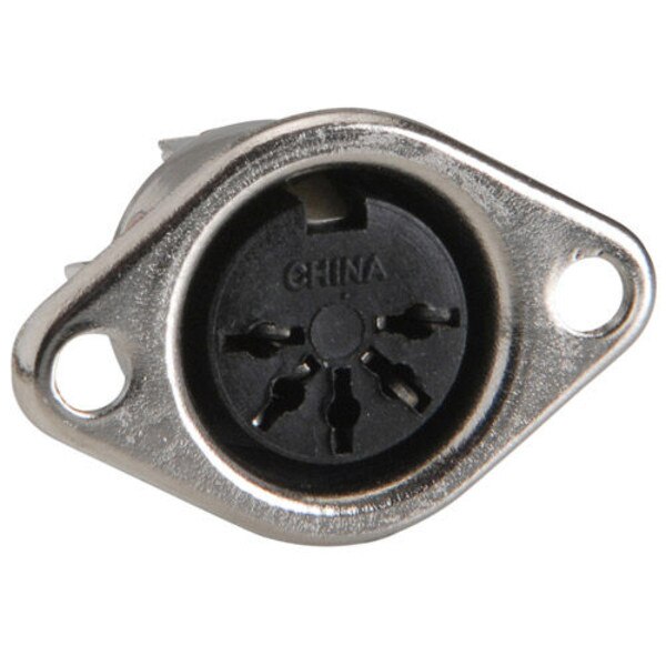 MX 5 PIN FEMALE DIN CONNECTOR FULL METAL FRONT MOUNTING - MX MDR