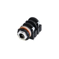 Rean NYS2152 1/4&quot; Mono Jack Switched with Chrome Ferrule and Nut