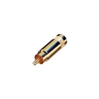 Rean NYS352AG Phono RCA Connector Plug Gold/Gold
