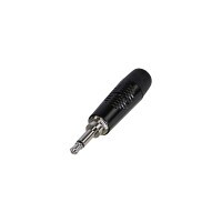 Rean RTP2C-BAG 3.5mm Mono 2 Pole Plug Black/Nickel
