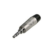 Rean RTP3C 3.5mm Stereo 3 Pole Plug Nickel/Nickel
