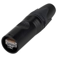 Neutrik NE8MX6-B-T etherCON Cat 6a Cable Connector for 24 AWG or Smaller - Black