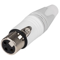Neutrik NC3FXX-WT Female XLR Connector - White