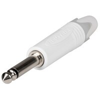 Neutrik NP2X-WT 1/4&quot; Mono Phone Plug Connector - White