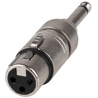Neutrik NA2FP 3 Pin XLR Female to 1/4&quot; Mono Plug Adapter