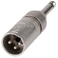 Neutrik NA2MP 3 Pin XLR Male to 1/4&quot; Mono Plug Adapter