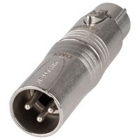 Neutrik NA3M5F 3 Pin XLR Male to 5 Pin Female DMX Adapter