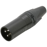 Neutrik NC3MXX-BAG Male XLR Connector Black