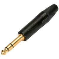 Neutrik NP3X-B Plug 1/4&quot; Stereo Black/Gold