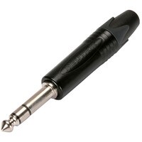 Neutrik NP3X-BAG Plug 1/4&quot; Stereo Black/Silver