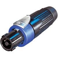 Neutrik NLT4FXX-BAG speakON STX 4 Pole Female Cable Connector Black-Chrome Metal Housing