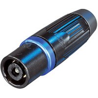 Neutrik NLT4MXX-BAG speakON STX 4 Pole Male Cable Connector Black-Chrome Metal Housing